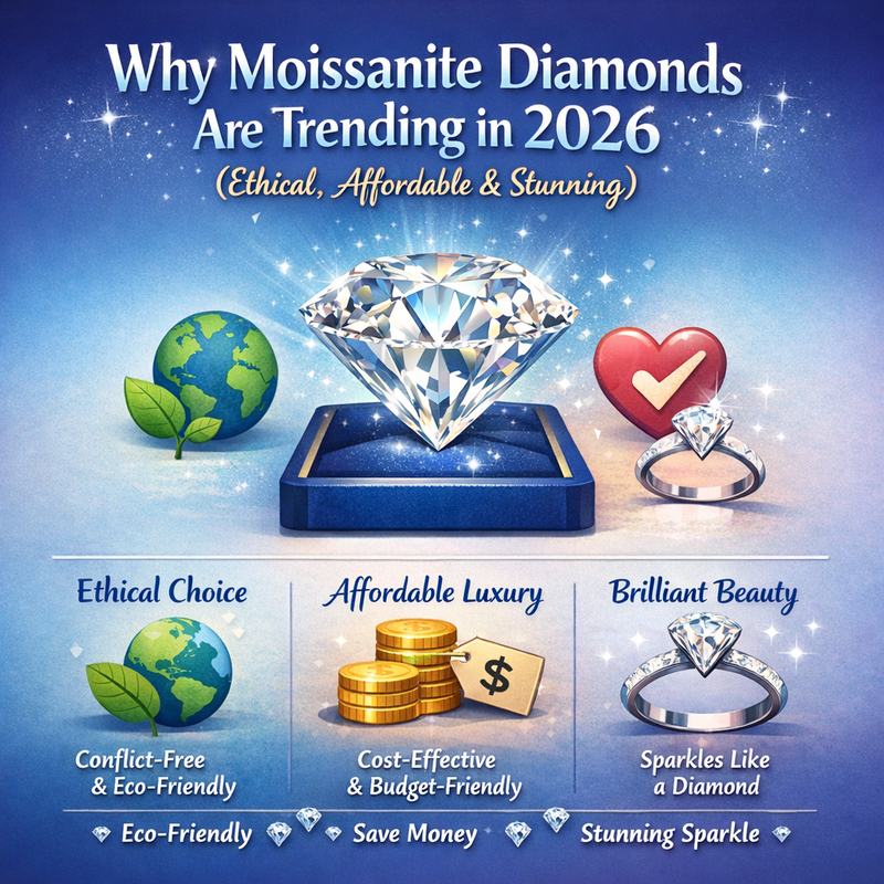Why Moissanite Diamonds Are Trending in 2026 (Ethical, Affordable & Stunning)