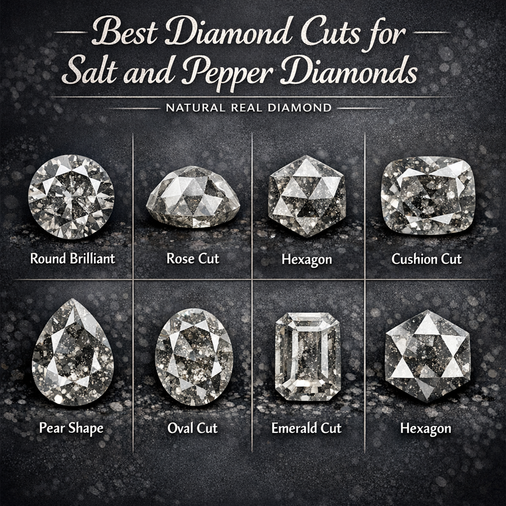 Best Diamond Cuts for Salt and Pepper Diamonds