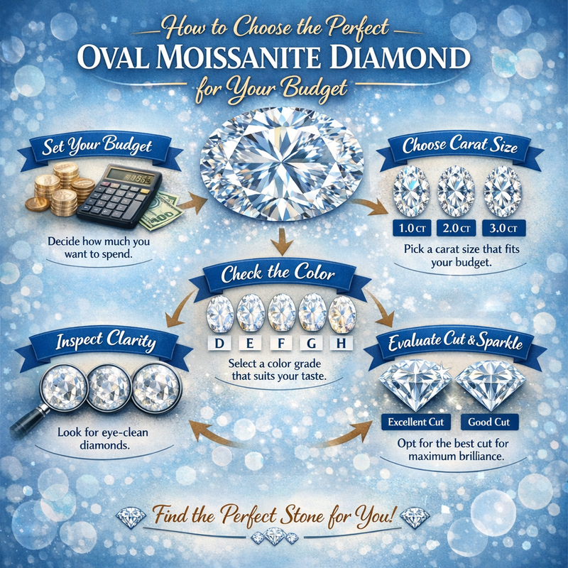 How to Choose the Perfect Oval Moissanite Diamond for Your Budget