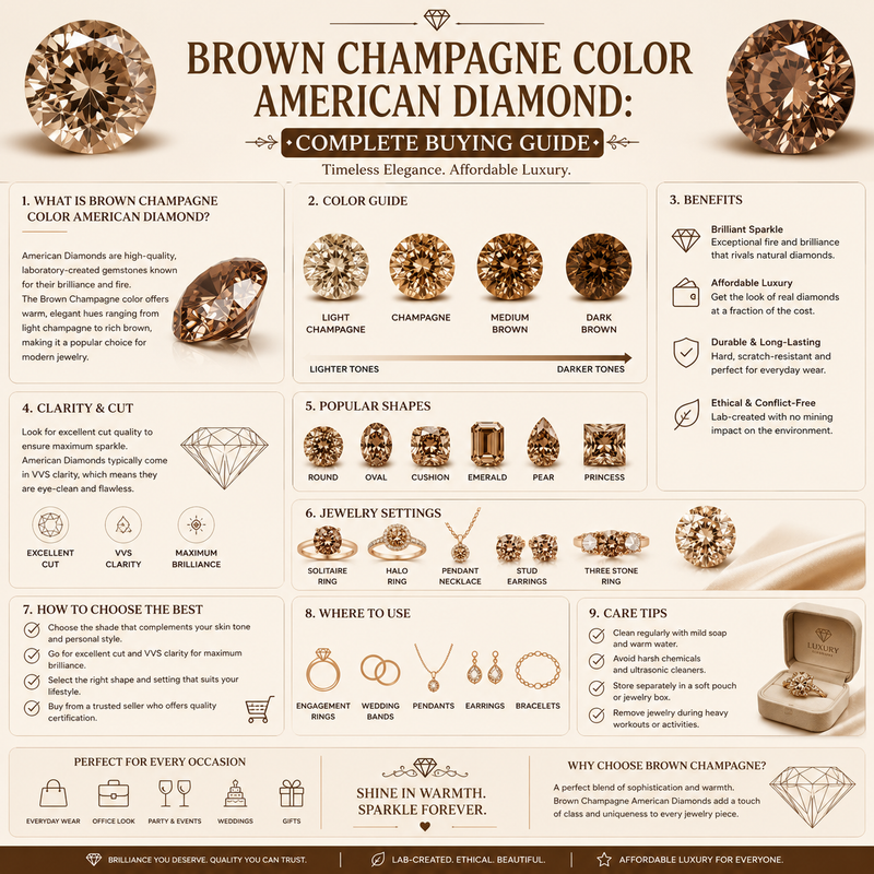 Brown Champagne Color American Diamond: Complete Buying Guide