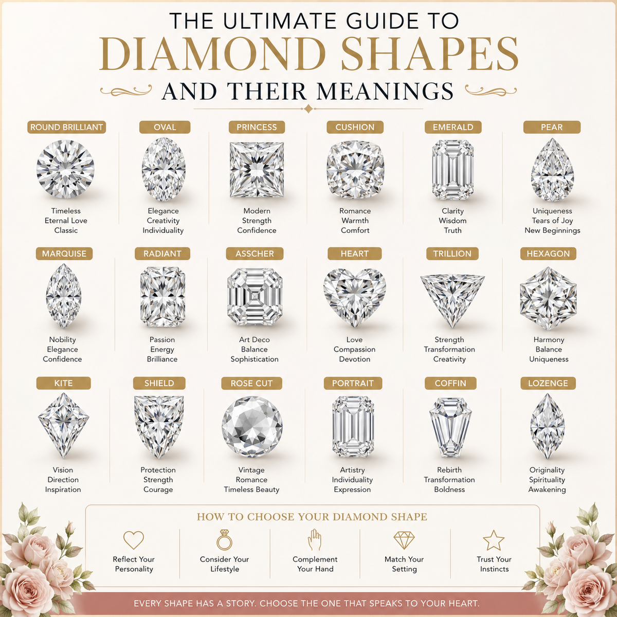 The Ultimate Guide to Diamond Shapes and Their Meanings