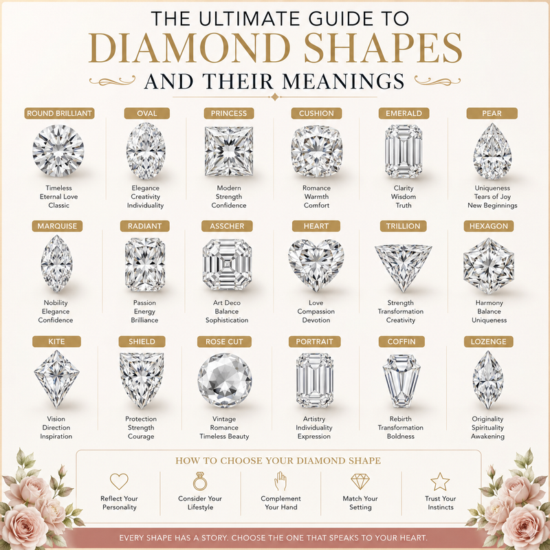 The Ultimate Guide to Diamond Shapes and Their Meanings