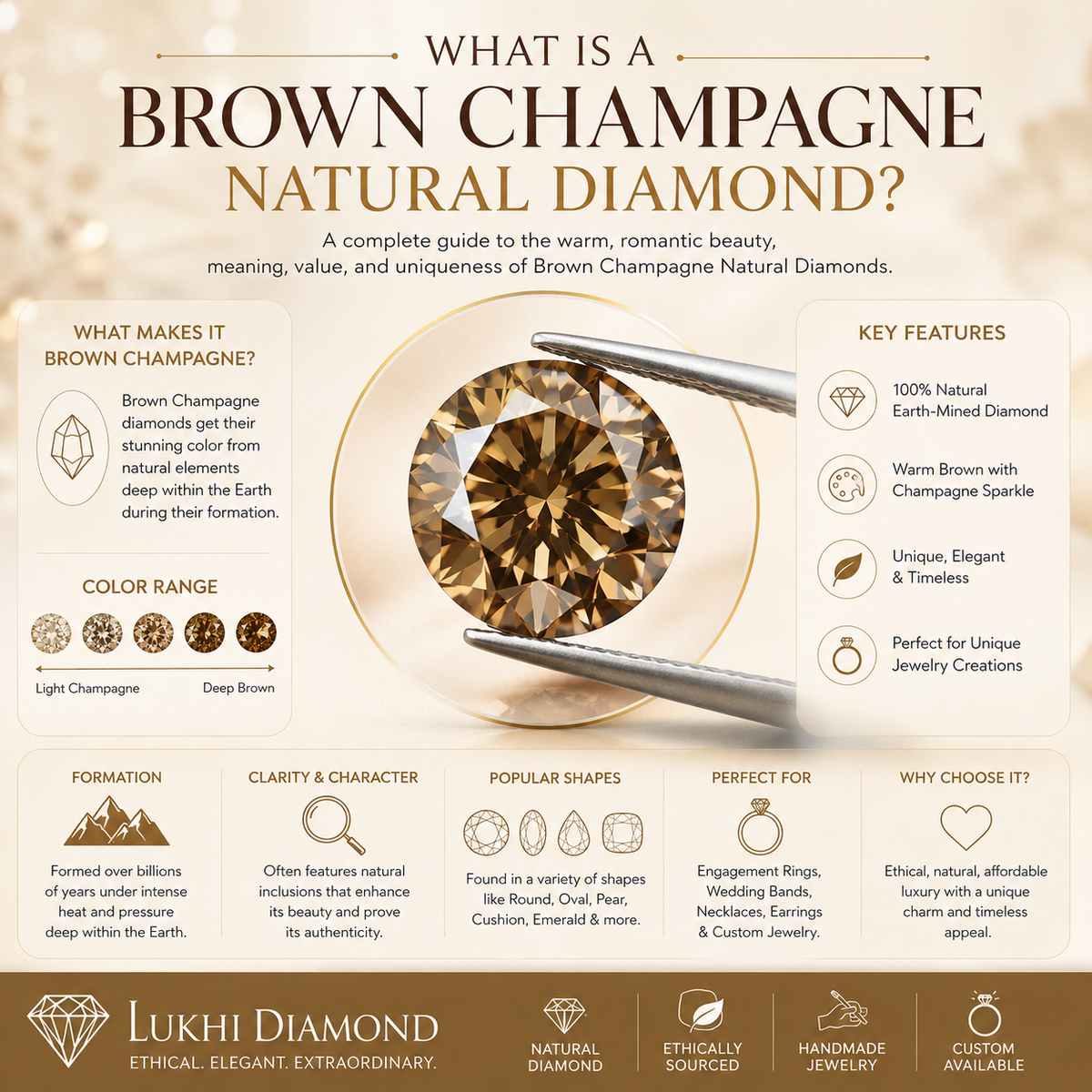 What Is a Brown Champagne Natural Diamond?