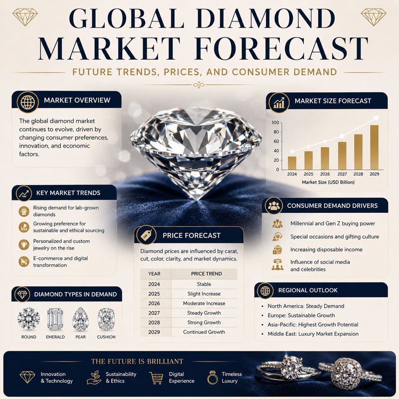 Global Diamond Market Forecast: Future Trends, Prices, and Consumer Demand