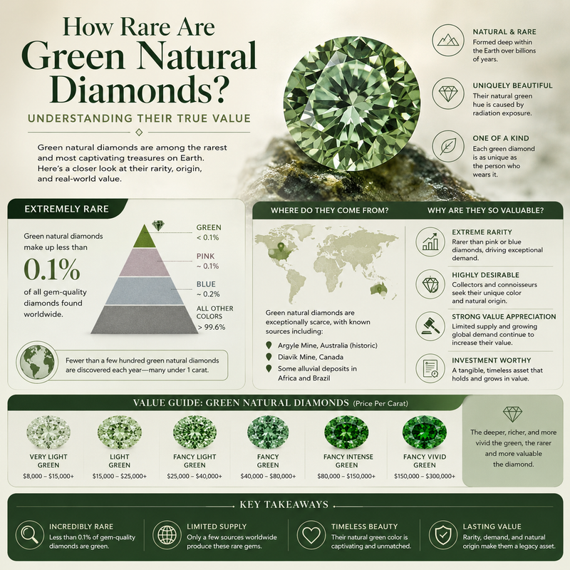 How Rare Are Green Natural Diamonds? Understanding Their True Value