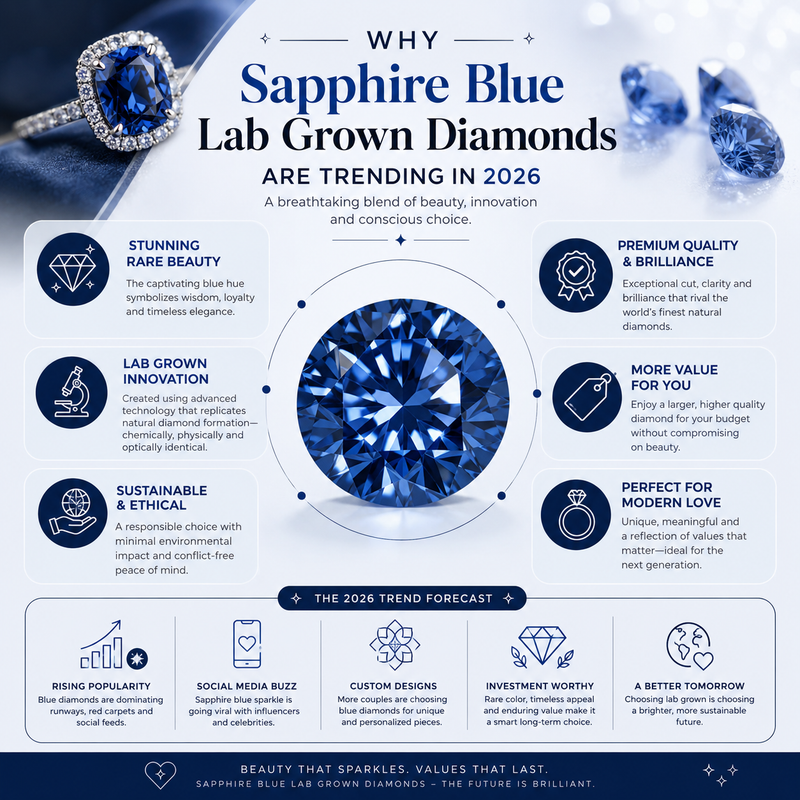 Why Sapphire Blue Lab Grown Diamonds Are Trending in 2026