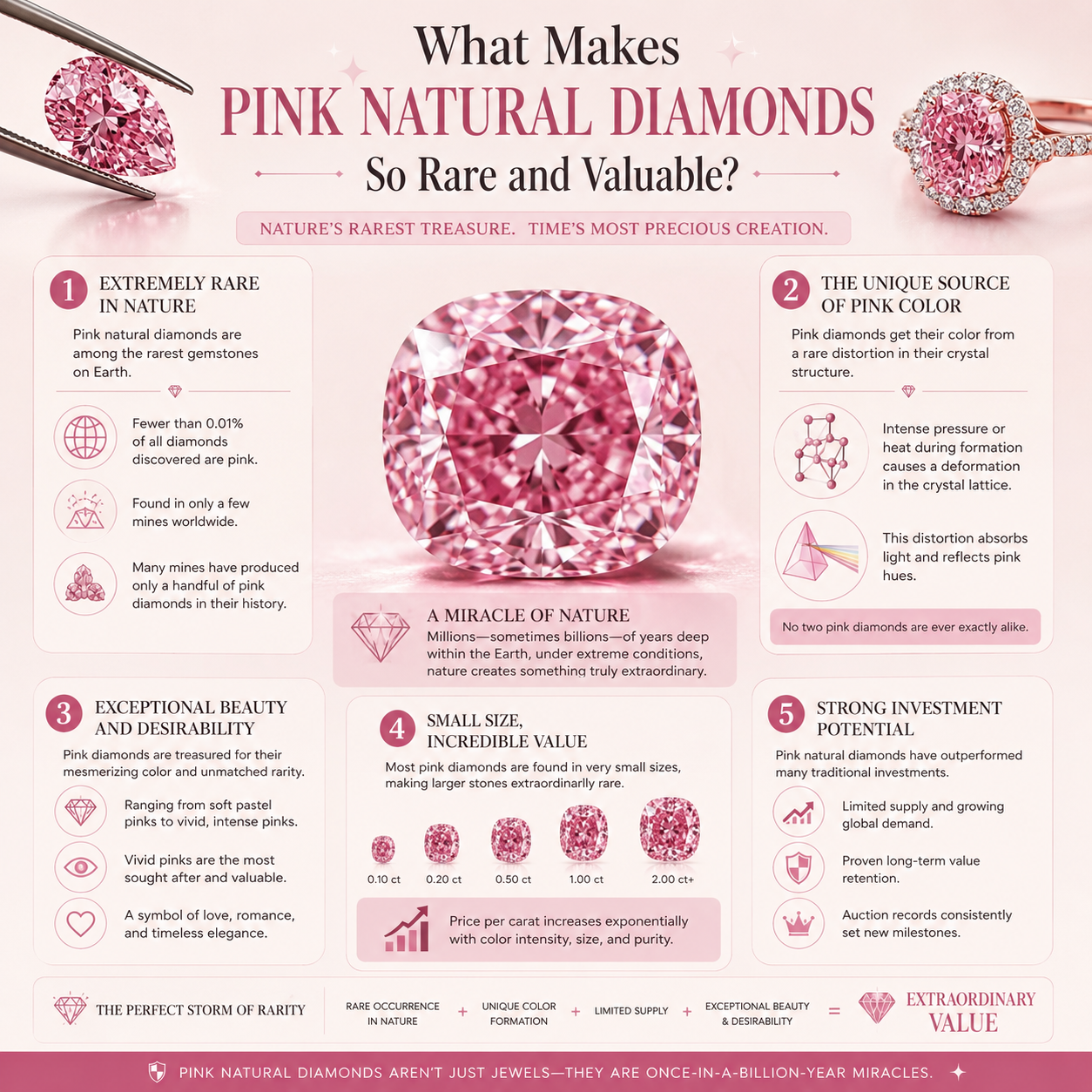 What Makes Pink Natural Diamonds So Rare and Valuable?