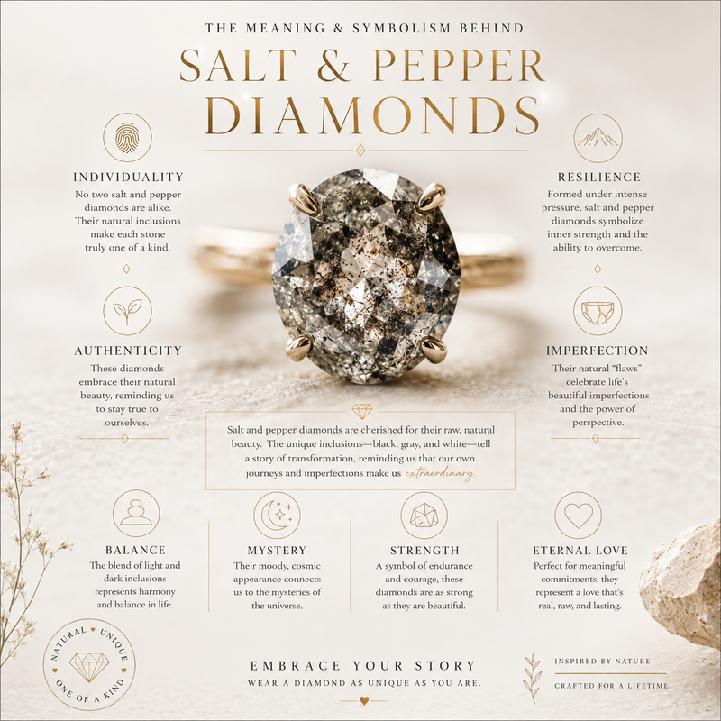 The Meaning and Symbolism Behind Salt and Pepper Diamonds