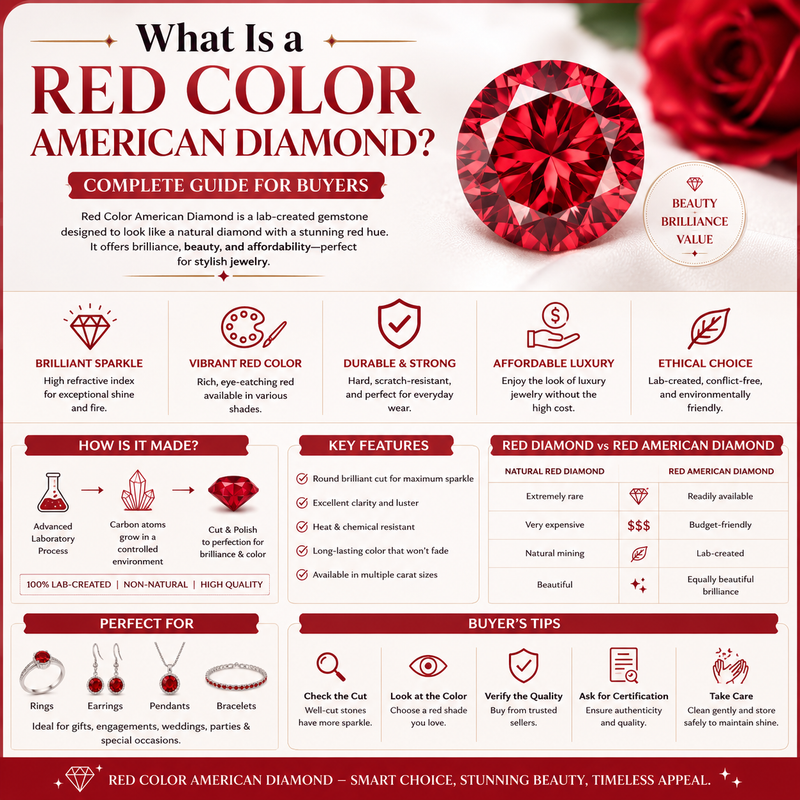 What Is a Red Color American Diamond? Complete Guide for Buyers