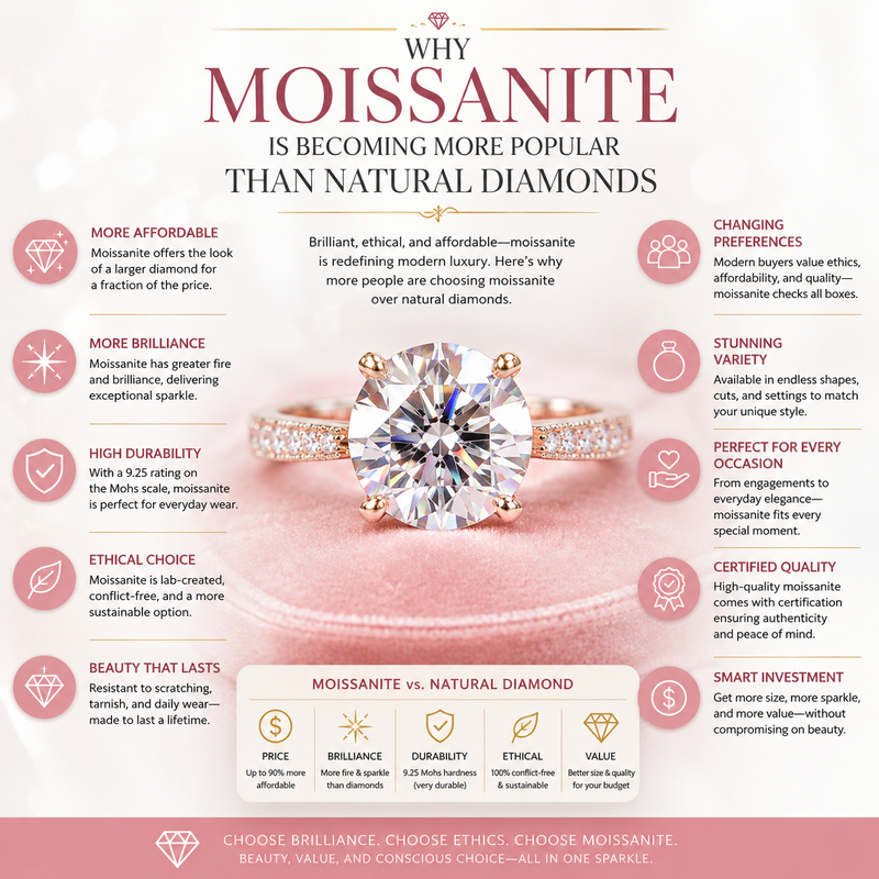 Why Moissanite Is Becoming More Popular Than Natural Diamonds