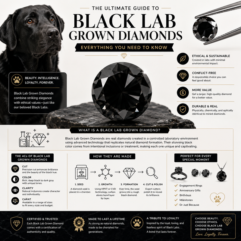 The Ultimate Guide to Black Lab Grown Diamonds: Everything You Need to Know