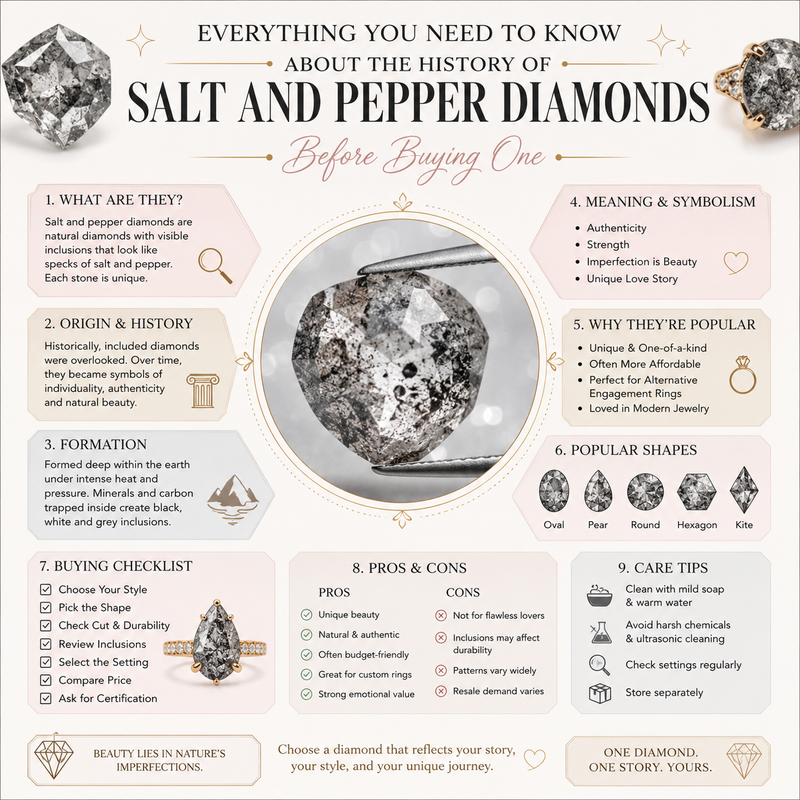 Everything You Need to Know About the History of Salt and Pepper Diamonds Before Buying One