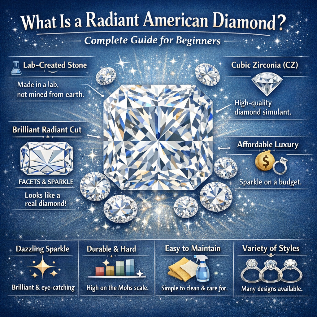 What Is a Radiant American Diamond? Complete Guide for Beginners