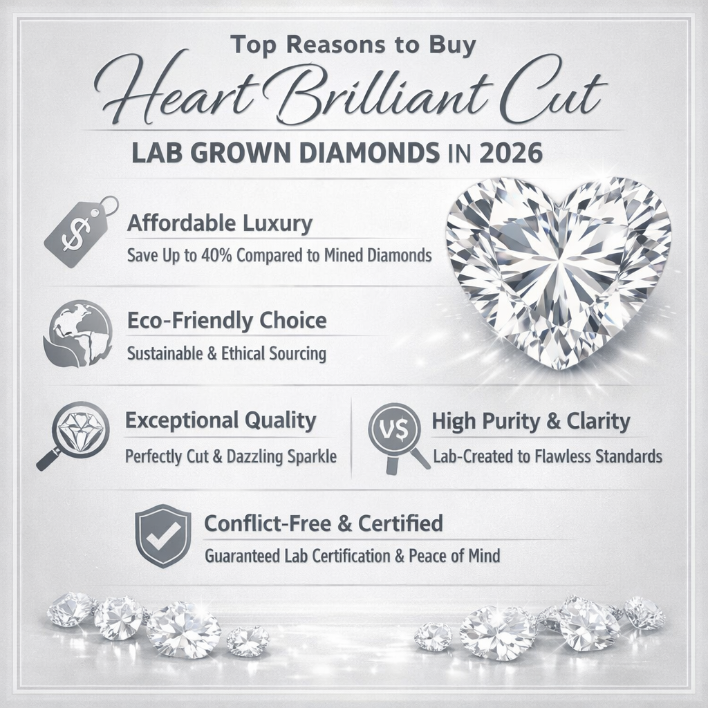 Top Reasons to Buy Heart Brilliant Cut Lab Grown Diamonds in 2026