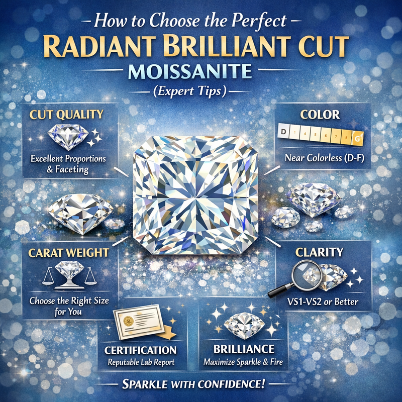 How to Choose the Perfect Radiant Brilliant Cut Moissanite (Expert Tips)