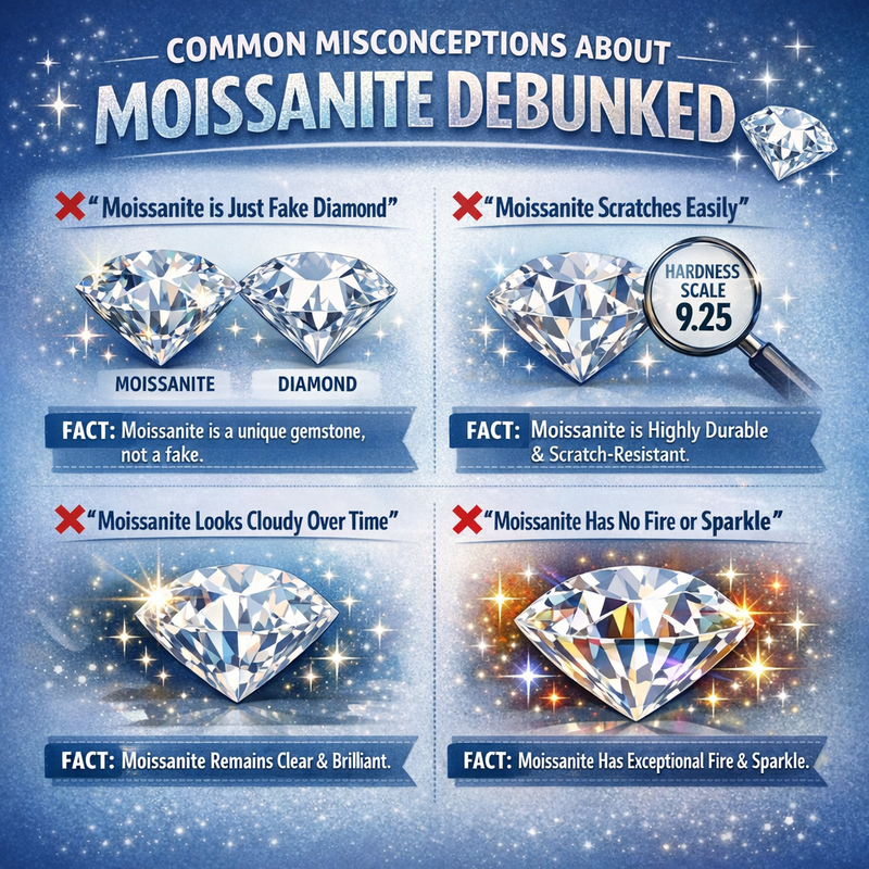 Common Misconceptions About Moissanite Diamond Debunked