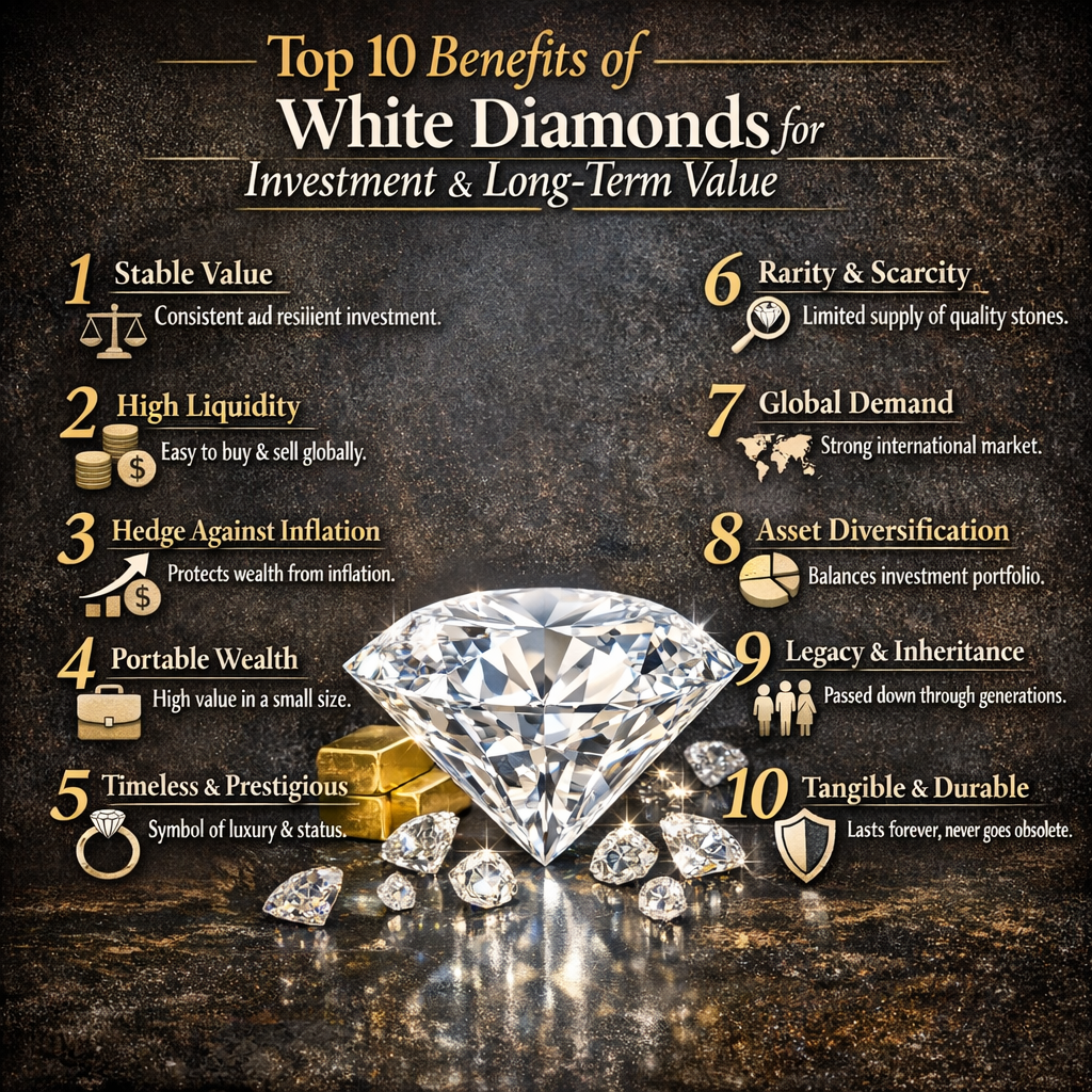 Top 10 Benefits of White Diamonds for Investment and Long-Term Value