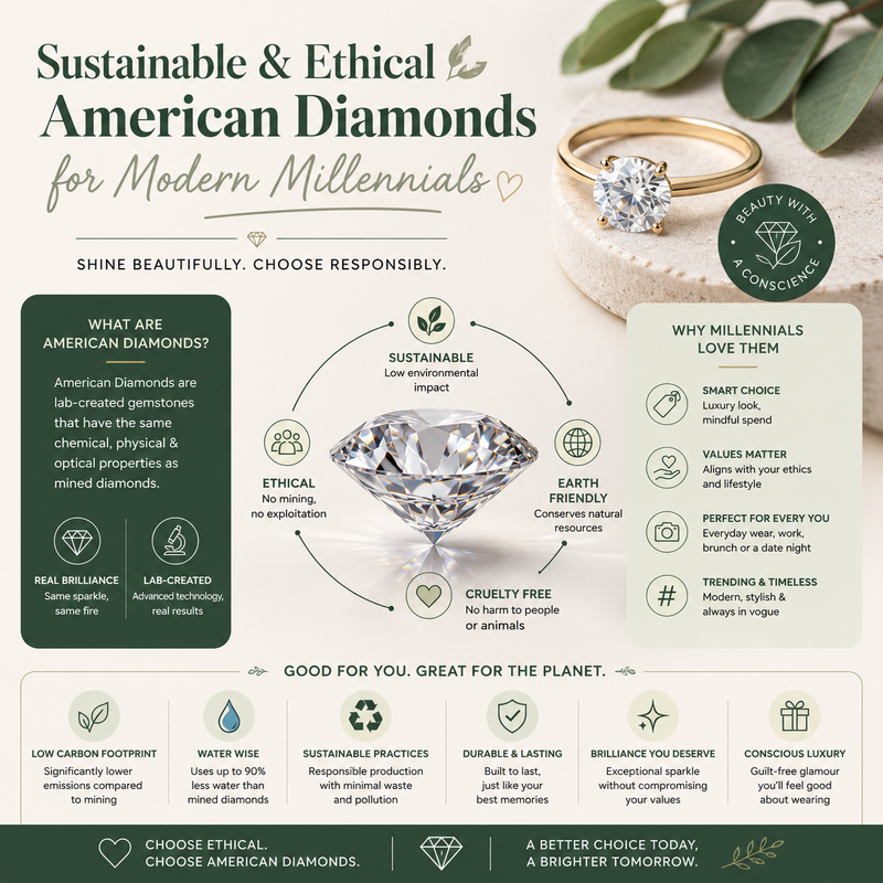 Sustainable & Ethical American Diamonds for Modern Millennials
