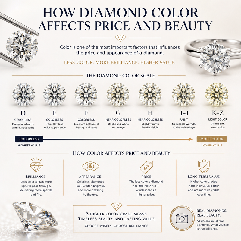 How Diamond Color Affects Price and Beauty