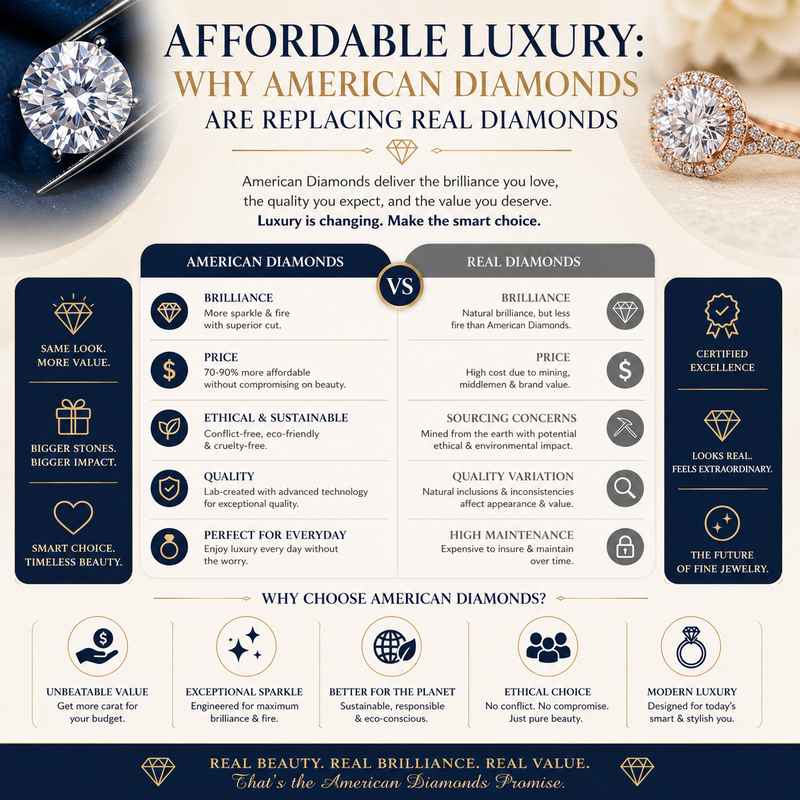Affordable Luxury: Why American Diamonds Are Replacing Real Diamonds