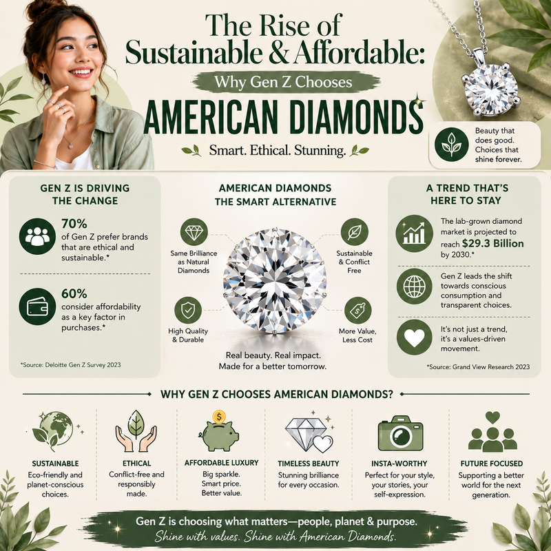 The Rise of Sustainable & Affordable: Why Gen Z Chooses American Diamonds