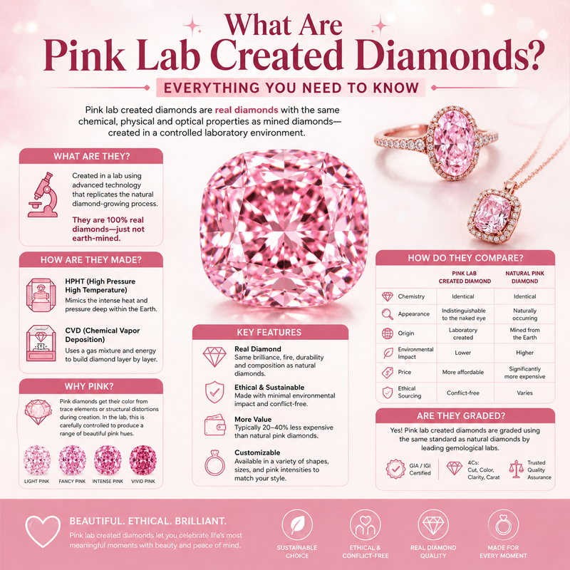 What Are Pink Lab Created Diamonds? Everything You Need to Know