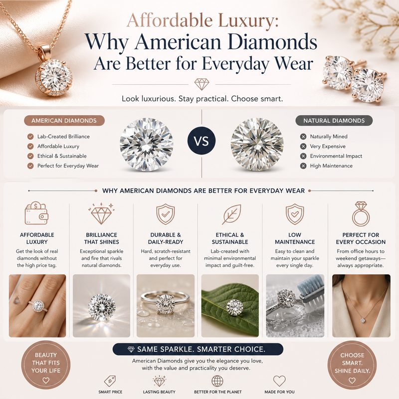 Affordable Luxury: Why American Diamonds Are Better for Everyday Wear