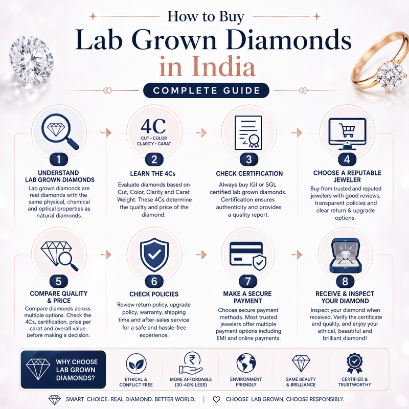 How to Buy Lab Grown Diamonds in India (Complete Guide)