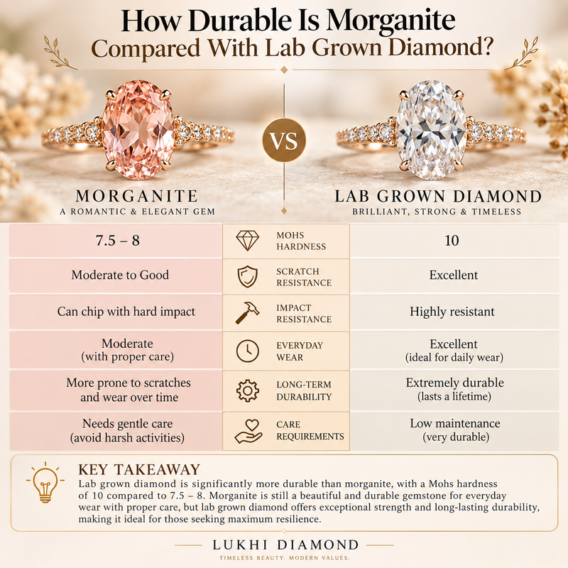 How Durable Is Morganite Compared With Lab Grown Diamond?