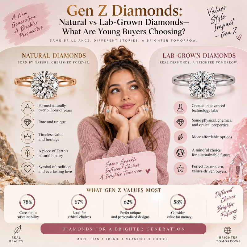 Gen Z Diamonds: Natural vs Lab-Grown Diamonds—What Are Young Buyers Choosing?