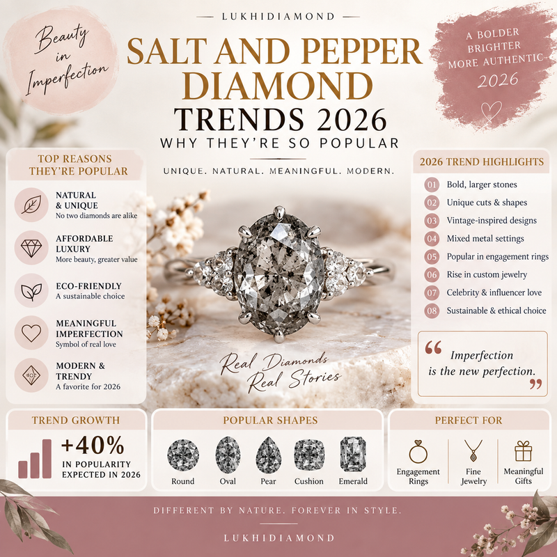 Salt and Pepper Diamond Trends 2026: Why They’re So Popular