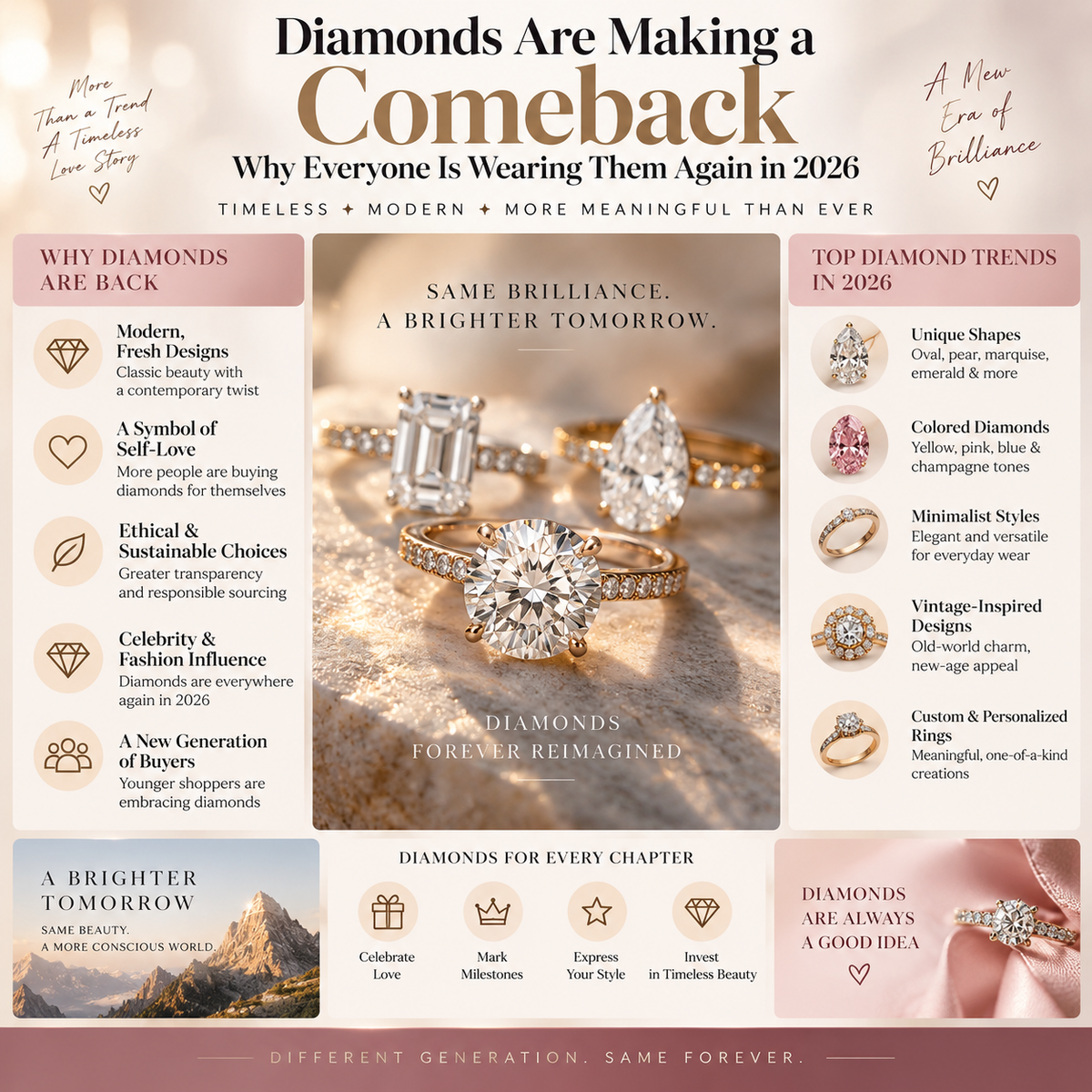 Diamonds Are Making a Comeback: Why Everyone Is Wearing Them Again in 2026