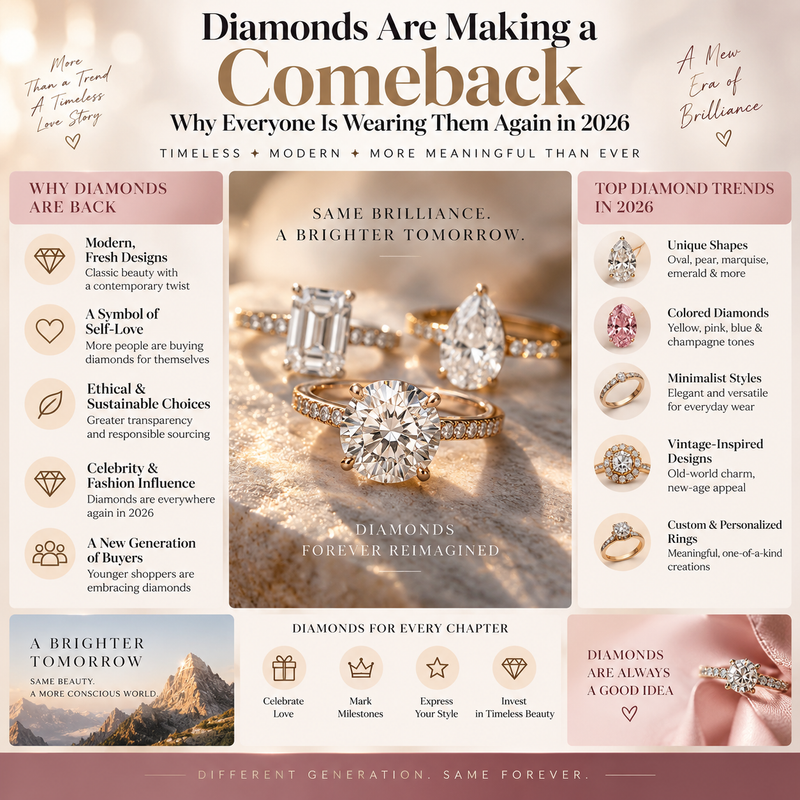 Diamonds Are Making a Comeback: Why Everyone Is Wearing Them Again in 2026