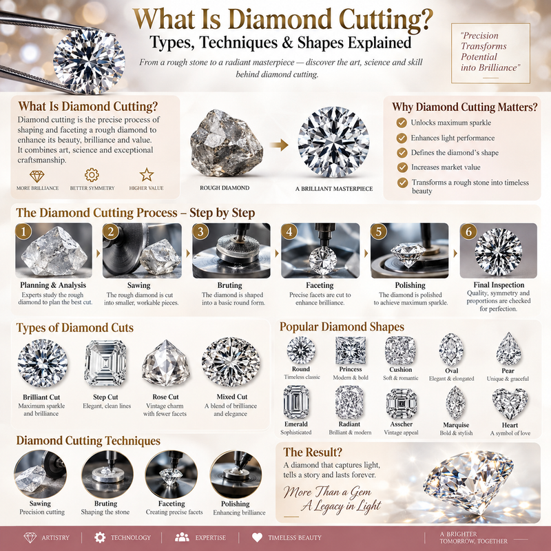 What Is Diamond Cutting? Types, Techniques & Shapes Explained