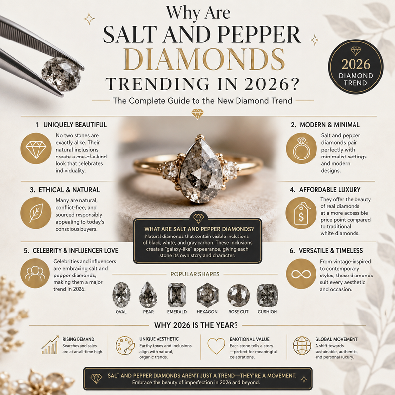 Why Are Salt and Pepper Diamonds Trending in 2026? The Complete Guide to the New Diamond Trend