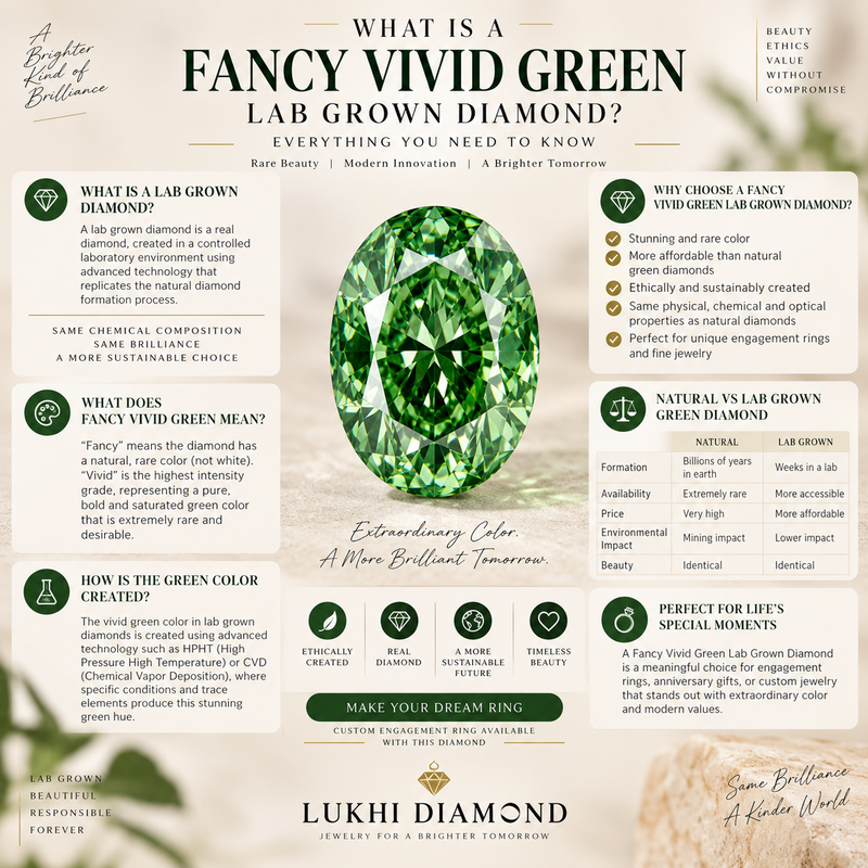 What Is a Fancy Vivid Green Lab Grown Diamond? Everything You Need to Know