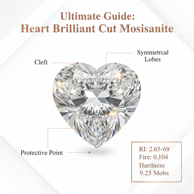 Ultimate Guide to Heart Brilliant Cut Moissanite Diamonds