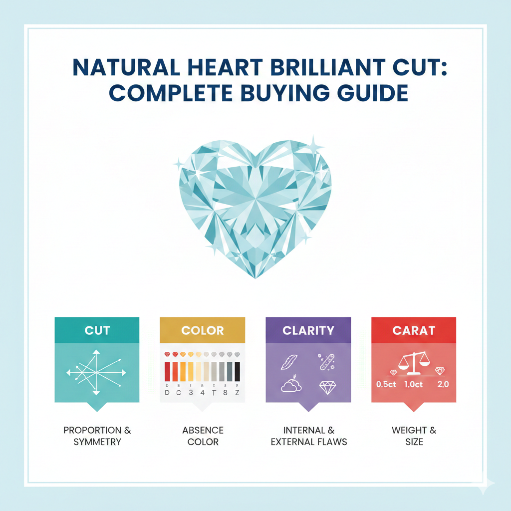Natural Heart Brilliant Cut Diamond: Complete Buying Guide (Cut, Color, Clarity, Carat)