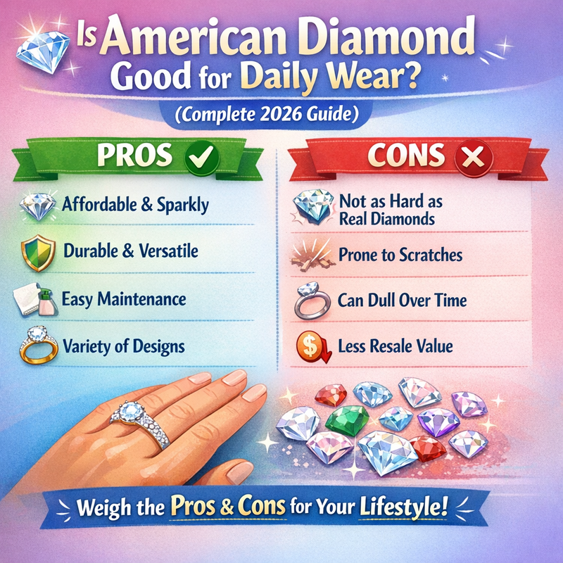 Is American Diamond Good for Daily Wear? Pros & Cons (Complete 2026 Guide)