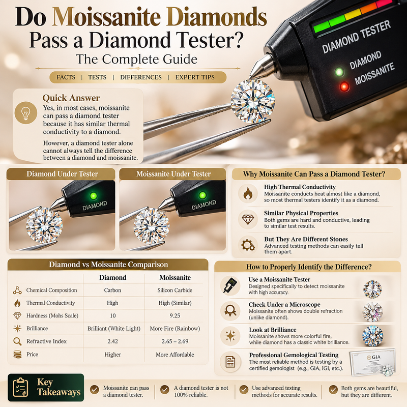 Do Moissanite Diamonds Pass a Diamond Tester? The Complete Guide
