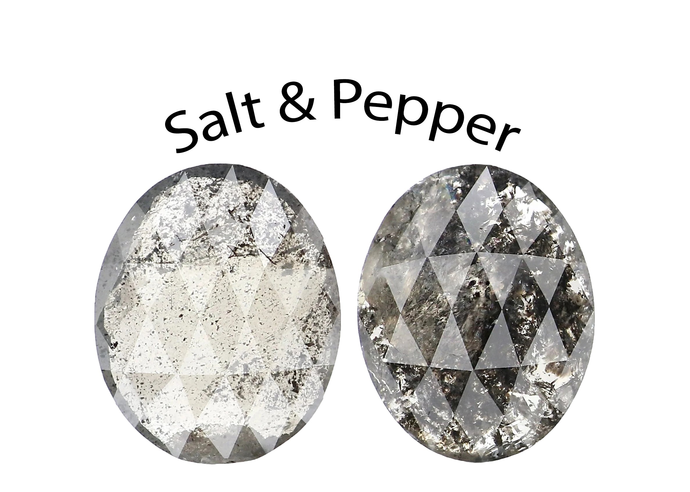 How to Choose an Oval Salt & Pepper Diamond: Cut, Color, Clarity & Carat