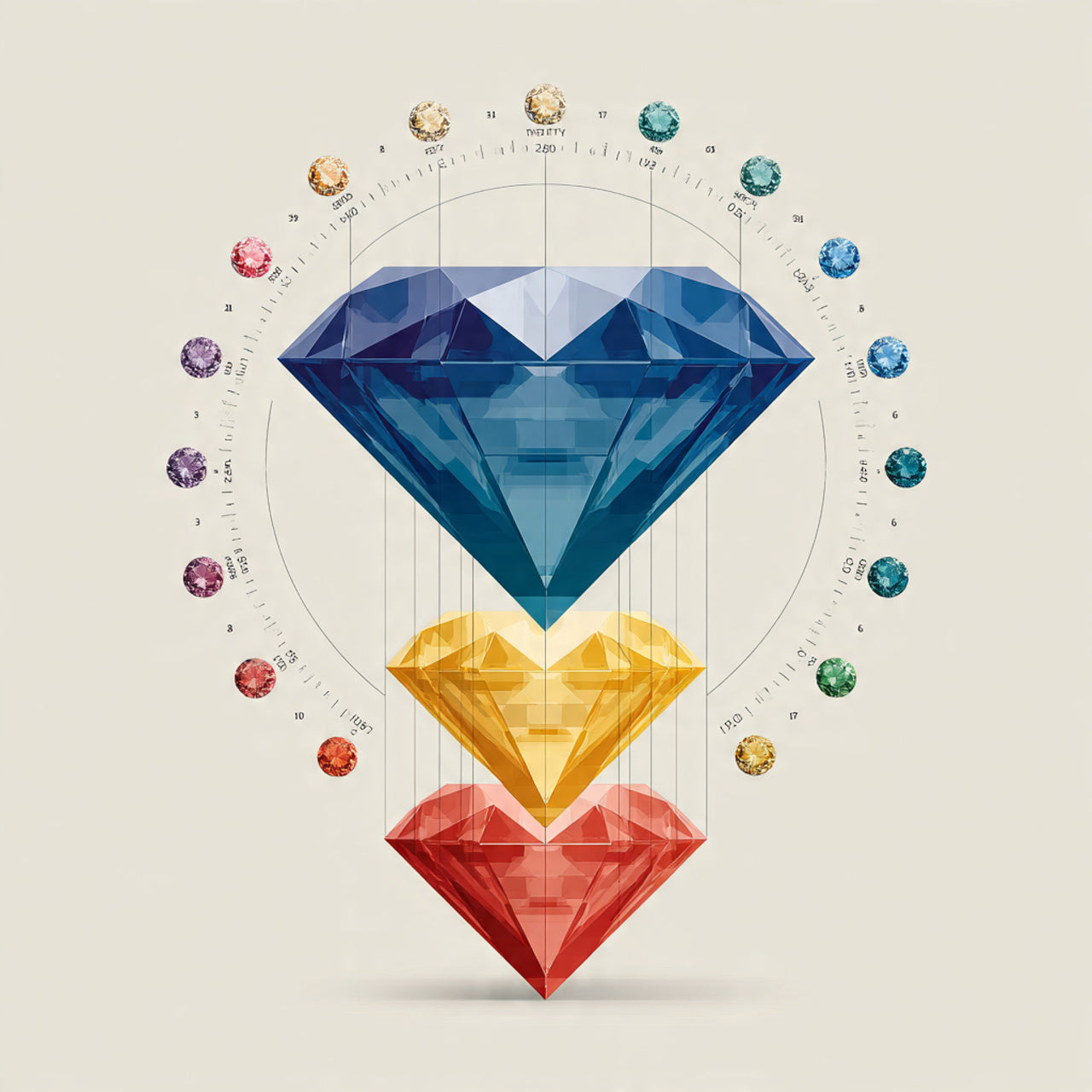 Most Popular Fancy Colors in Round Brilliant Cut Diamonds: Blue, Yellow, Pink & More