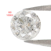 Natural Loose Round Diamond, Salt And Pepper Round Diamond, Natural Loose Diamond, Round Brilliant Cut Diamond, 0.40 CT Round Shape L2802