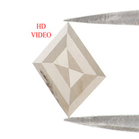 Natural Loose Kite Diamond Grey Color 0.76 CT 7.40 MM Kite Shape Rose Cut Diamond L7326