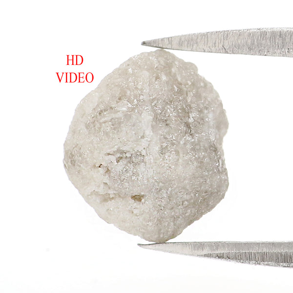 Natural Loose Rough Diamond, Natural Loose Diamond, Rough Grey Color Diamond, Uncut Diamonds, Rough Cut Diamond, 3.42 CT Rough Shape KR2660