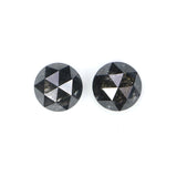 Natural Loose Round Rose Cut Diamond, Salt And Pepper Round Diamond, Natural Loose Diamond, Rose Cut Diamond, 0.95 CT Round Shape KR2662