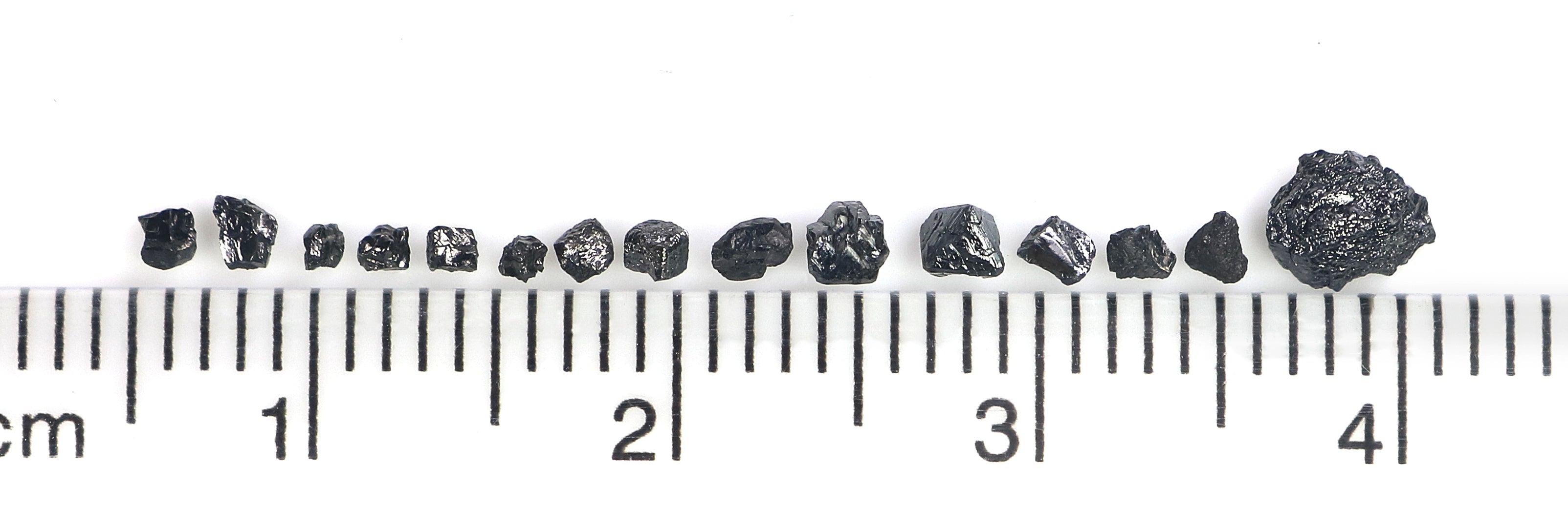 Natural Loose Rough Uncut Diamond Black Color Raw Uncut Diamond 1.20 to 6.00 MM 10.00 Ct Lot Rough Black Color Irregular Cut Diamond Q89