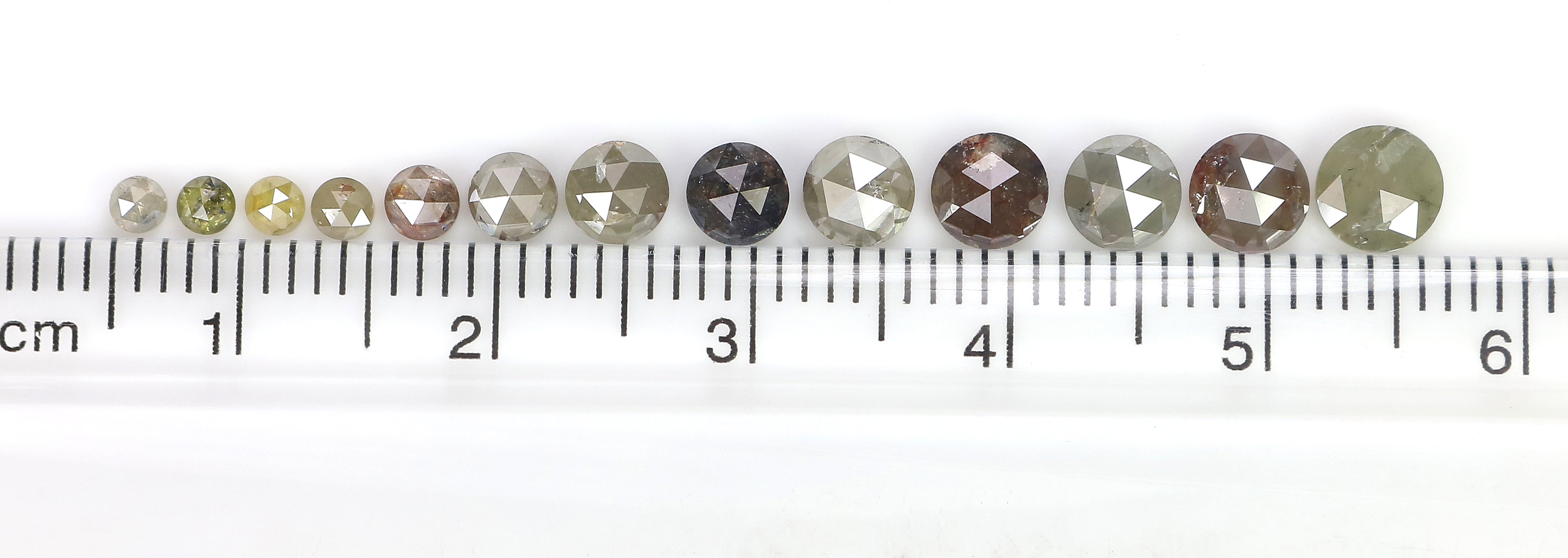 Natural Loose Round Rose Cut Diamond Fancy Mix Color Rose Cut Diamond Low Price 2.00 to 5.00 MM 1.00 CT Lot Round Shape Diamond Q71