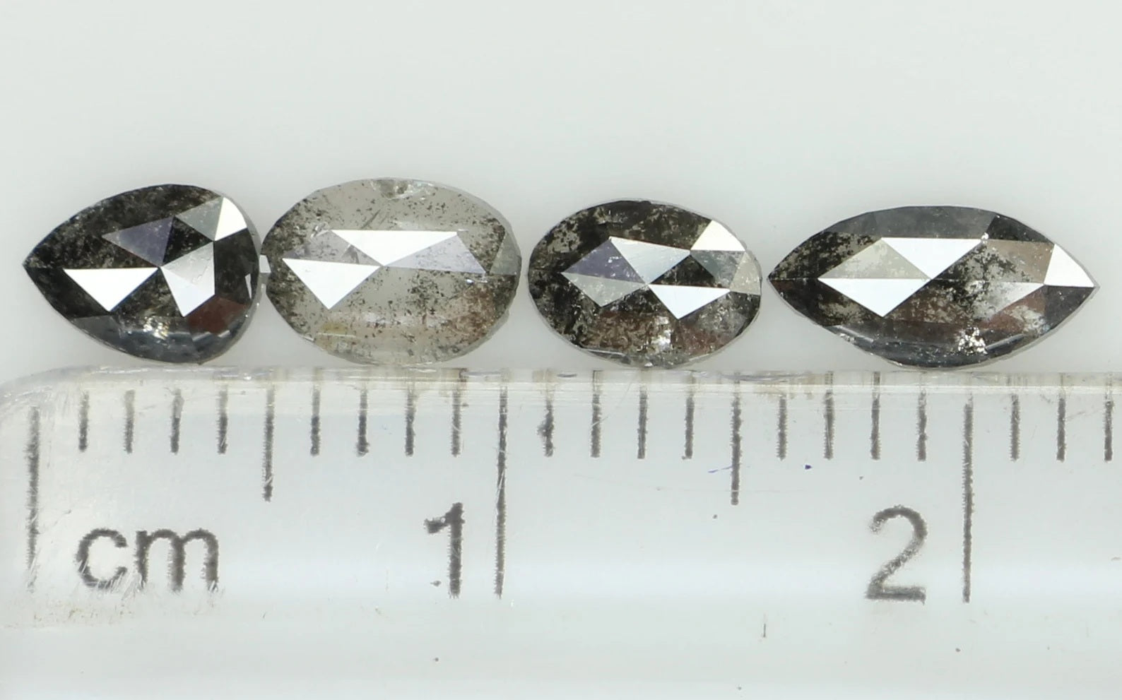 1.39 Ct Natural Loose Mix Shape Diamond Grey Color Mix Shape Diamond 5.10 MM Natural Loose Diamond Grey Mix Shape Rose Cut Diamond KDN8513