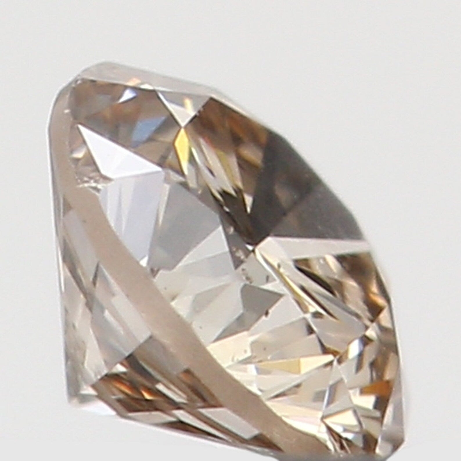 0.123 Ct Natural Loose Round Shape Diamond Brown Color Round Cut Diamond 3.10 MM Natural Loose Diamond Round Brilliant Cut Diamond N7815